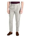 TASSO ELBA Mens Fashion Gray Pleated Tapered Classic Fit Stretch Pants 34W/ 30L Y