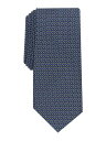 ALFANI Mens Navy Geometric Slim Neck Tie Y