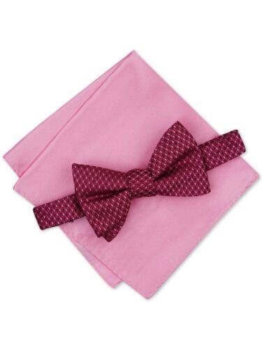 ALFANI Mens Pink Geometric Pre-Tied Bow Tie Y