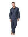 CLUBROOM Mens Blue Plaid Everyday Sleepwear Pants Size: 4X Y
