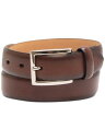 CLUBROOM Mens Brown Feather Accent Faux Leather Casual Belt L 38-40 メンズ