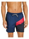 INC Mens Navy Lined Color Bloc