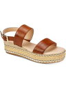 SEVEN DIALS Womens Brown 1-1/2 Platform Berenice Toe Wedge Espadrille Shoes 8 M レディース