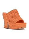 ナインウエスト NINE WEST Womens Orange 1-1/2 Platform Fefee Slip On Heeled Sandal 10 M レディース