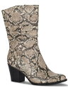 BARETRAPS Womens Beige Round Toe Stacked Heel Zip-Up Heeled Boots 9.5 fB[X