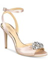 バッジリーミシュカ JEWEL BADGLEY MISCHKA Womens Beige Hayden Toe Stiletto Slingback Sandal 9.5 レディース