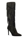 󥬤㤨INC Womens Black Fringed Padded Shyn Pointed Toe Stiletto Heeled Boots 9.5 M ǥפβǤʤ33,890ߤˤʤޤ