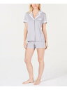 ALFANI Intimates Gray Bow Accented U-Back Sleepwear Shirt XXL レディース