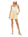 ULTRA FLIRT Womens White Adjustable Waist Shorts Romper Juniors XL fB[X