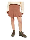 フリーピーポー FREE PEOPLE Womens Brown Short Ruffled Skirt Size: M レディース