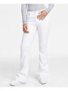 OAT Womens White Stretch Zippered Pocketed Flare Leg High Waist Jeans 26 Waist レディース