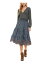 CITY STUDIO Womens Navy Skirt Long Sleeve Fit + Flare Dress Juniors M レディース