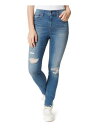 FRAYED JEANS Womens Blue Pocke