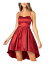 󥬤㤨B DARLIN Womens Red Hi Lo Spaghetti Strap Prom Fit + Flare Dress Juniors 1112 ǥפβǤʤ8,050ߤˤʤޤ