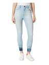 FRAYED JEANS JEANS Womens Blue Zippered Pocketed Button Closure Vented Hem Skinny Jeans 24 レディース