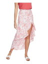 1. STATE Womens Pink Ruffled Floral Maxi Hi-Lo Skirt Size: 4 レディース