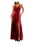 CITY STUDIO Womens Burgundy Spaghetti Strap Formal Fit + Flare Dress Juniors 9 レディース