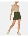 サンクチュアリ SANCTUARY Womens Green Pocketed Button Front Mini Pencil Skirt Size: S レディース