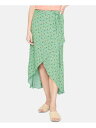 サンクチュアリ SANCTUARY Womens Green Floral Tea-Length Hi-Lo Skirt Size: XL レディース