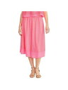 レイチェルロイ RACHEL ROY Womens Pink Midi Pleated Skirt Size: XL レディース