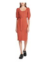 ベッツィージョンソン BETSEY JOHNSON Womens Orange Knit Tie Unlined 3/4 Sleeve Sweater Dress XXL レディース