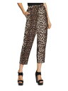 BX VINCE CAMUTO Womens Black Animal Print Straight leg Pants XXL fB[X