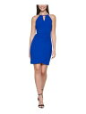 ゲス GUESS Womens Blue Lined Tulip Hem Sleeveless Above The Knee Sheath Dress 6 レディース