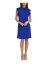 カルバンクライン CALVIN KLEIN Womens Blue Unlined Flutter Sleeve Knee Length Shift Dress 16 レディース