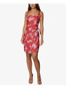 ベッツィジョンソン　ドレス ベッツィージョンソン BETSEY JOHNSON Womens Red Tie Lined Sleeveless Short Faux Wrap Dress Petites 8P レディース