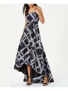 Х󥯥饤 CALVIN KLEIN Womens Black Sleeveless Full-Length Formal Hi-Lo Dress 2 ǥ