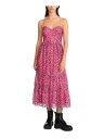 ベッツィジョンソン　ドレス ベッツィージョンソン BETSEY JOHNSON Womens Pink Adjustable Lined Sleeveless Tea-Length Shift Dress 6 レディース