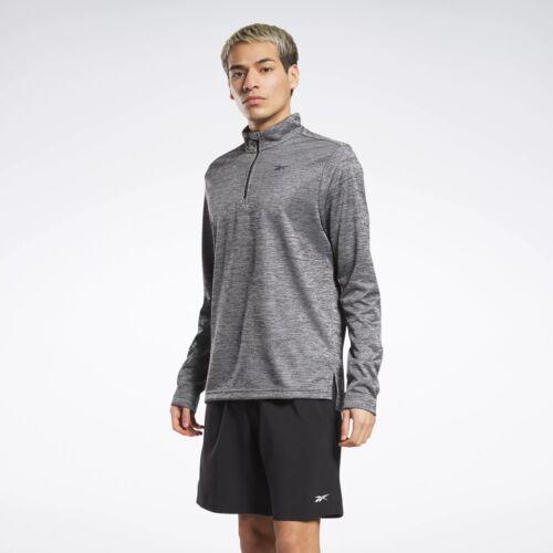 Reebok [{bN Workout Ready Quarter-Zip Top fB[X