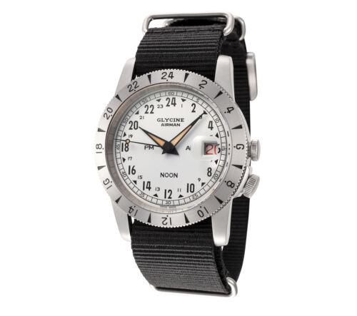 Glycine Men's GL0376 Airman Vintage Noon 40mm Automatic Watch Y