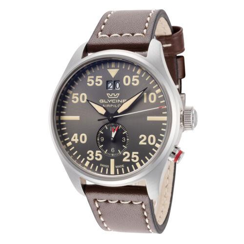 Glycine Men's GL0367 Airpilot Dual Time 44mm Quartz Watch Y