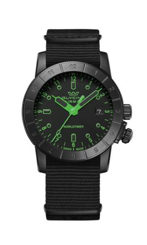Glycine Men's Airman Worldtimer 42mm Quartz Watch Y