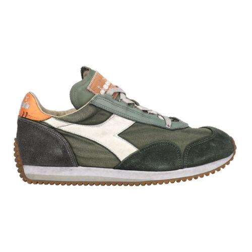 ディアドラ Diadora Equip H Dirty Stone Wash Evo Lace Up Mens Green Sneakers Casual Shoes 1 メンズ