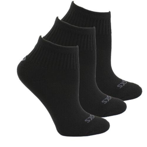 アシックス ASICS Cushion 3Pack Quarter Socks Mens Size M Athletic ZK2360-90 メンズ