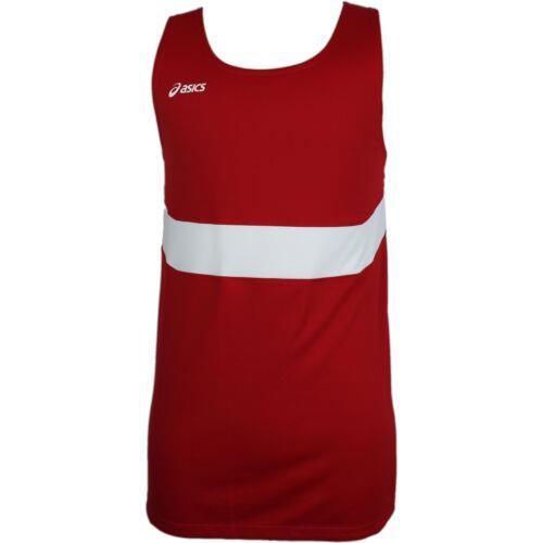 アシックス ASICS Break Through Scoop Neck Tank Top Mens Red Casual Athletic TF2349-2301 メンズ