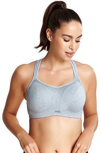 piVF Panache Womens High Impact Underwire Sports Bra Grey Marl 36B Gray fB[X