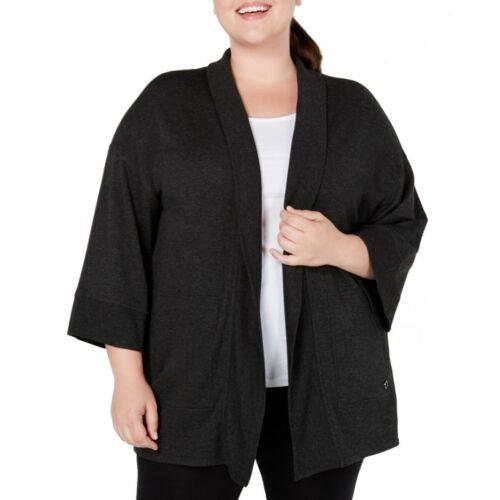 Calvin Klein JoNC CALVIN KLEIN NEW Women's Performance Plus Size Cardigan Sweatshirt Top 1X TEDO fB[X