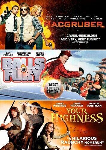 yAՁzMill Creek MacGruber / Balls of Fury / Your Highness [New DVD]