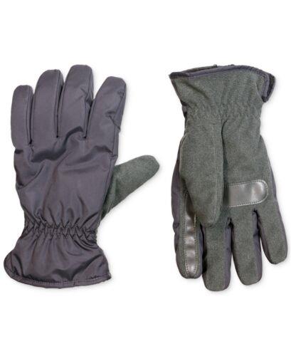 AC\gi[ Isotoner Signature Men's Repellent Active Gloves Gray Size Medium Y