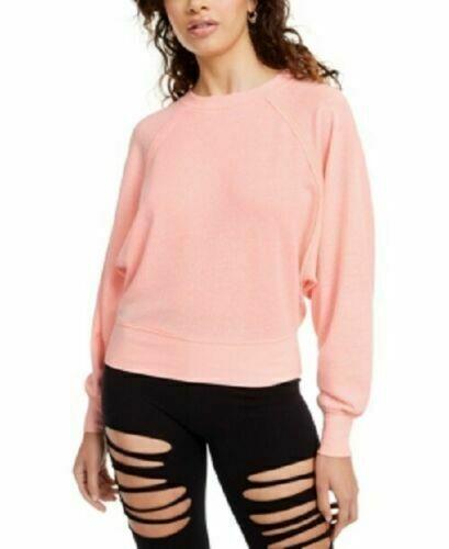 Crave Fame Juniors' Dolman Sleeved Sweatshirt Medium Pink Size Extra Small fB[X