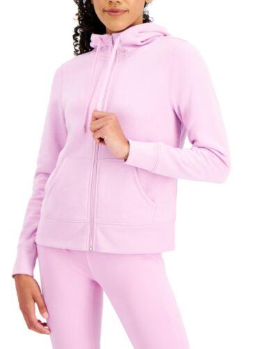 ID Ideology Women's Zip Front Fleece Hoodie Purple Size XX-Large fB[X