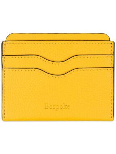 Bespoke Men's Yellow Leather Pebble Card Holder Y