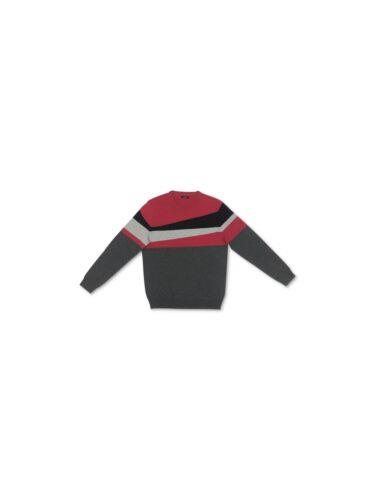 ALFANI Mens Red Striped Crew Neck Classic Fit Cotton Pullover Sweater XXL メンズ