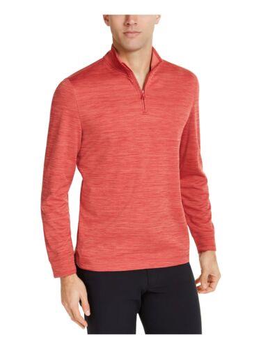 CLUBROOM Mens Red Printed Collared Quarter-Zip Sweatshirt S メンズ