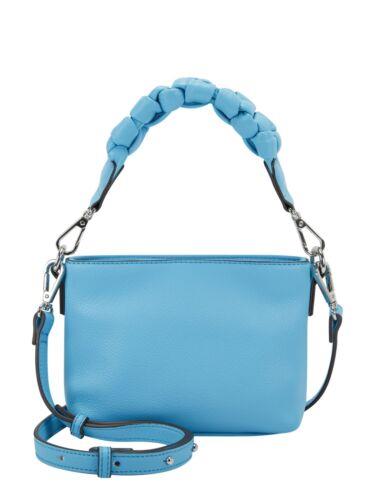 INC Women's Blue Mertha Polyester Removable Strap Pebbled Adjustable Crossbody fB[X