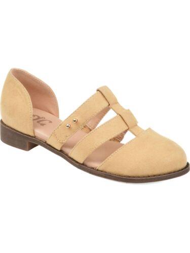 ジュルネ コレクション JOURNEE COLLECTION Womens Beige 1/2 Heel Clarise Round Toe Slip On Flats 6 レディース