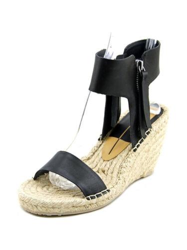 ドルチェヴィータ ドルチェヴィータ DOLCE VITA Womens Black 1/2 Platform Gisele Round Toe Wedge Leather Sandals 9 レディース